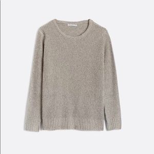 PINK CLOVER Betsey Loose Waffle Knot Pullover